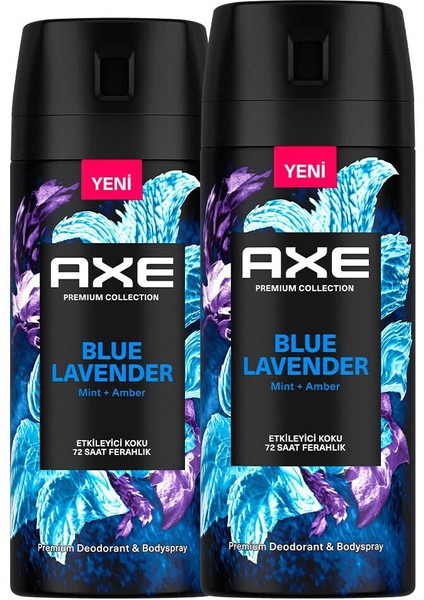 Premium Collection Erkek Sprey Deodorant Blue Lavender 72 Saat Ferahlık 150 ml X2 fiyatları