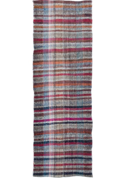 Teselya Bej Çizgili Yün Modern Desenli Yün Hav Toz Vermez Leke Tutmayan Salon Yolluk Mutfak El Dokuma Halı