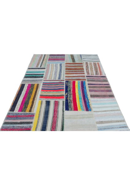 Girit Bej Çizgili Yün Modern Desenli Yün Hav Toz Vermez Leke Tutmayan Salon Yolluk Mutfak El Dokuma Halı modelleri