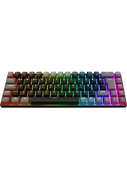Emachines EAK68 Plus Kablosuz Bluetooth + 2.4ghz Mekanik Klavye Rgb Red 68 Tuşlu Oyuncu Klavyesi Syh modelleri