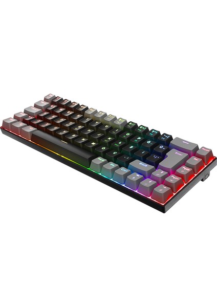 Emachines EAK68 Plus Kablosuz Bluetooth + 2.4ghz Mekanik Klavye Rgb Red 68 Tuşlu Oyuncu Klavyesi Syh indirimleri