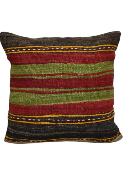 Yeni El Dokuma Dekoratif Kilim Kırlent Yastık Kılıfı 6044