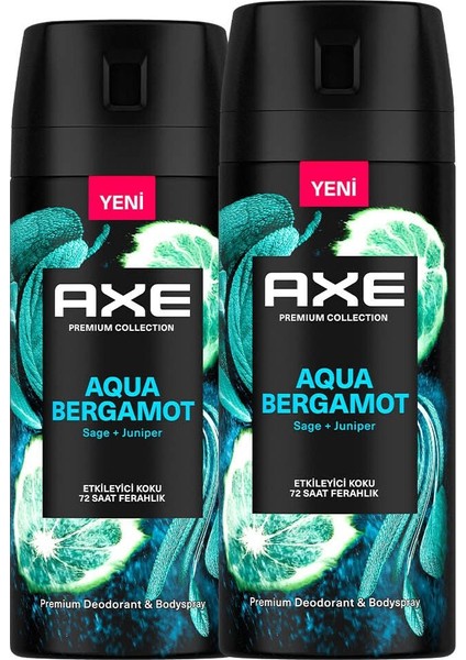 Premium Collection Erkek Sprey Deodorant Aqua Bergamot 72 Saat Ferahlık 150 ml X2 fiyatları