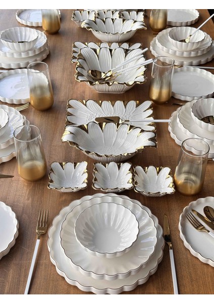 Yemek Takımı Royal Charme Twist Gold 88 Parça 6 Kişilik