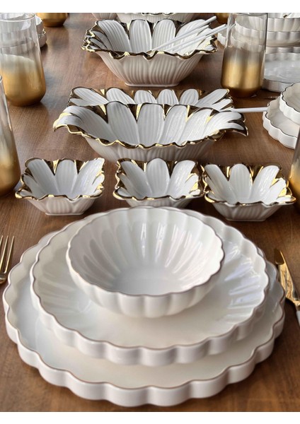 Yemek Takımı Royal Charme Twist Gold 88 Parça 6 Kişilik modelleri