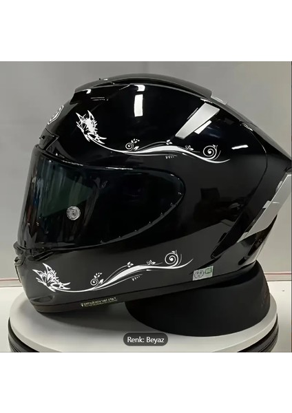 Kask ve Araç Sticker – Tribal Desen Siyah Dekor Sticker Seti