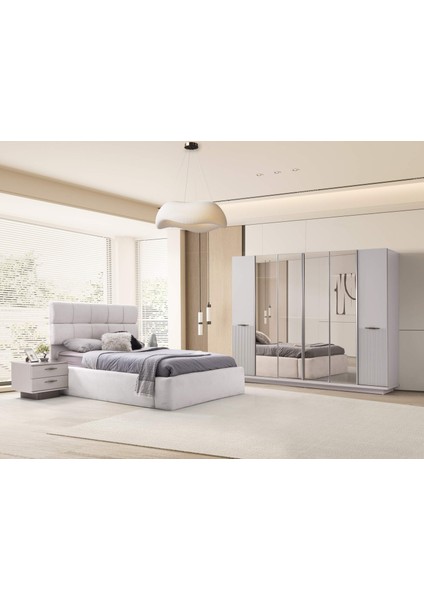 Kansas 6 Kapaklı Gardırop %100 Mdf