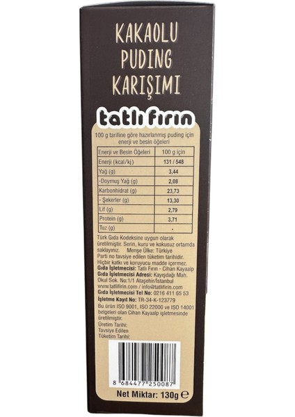 Kakaolu Puding Karışımı fiyatları