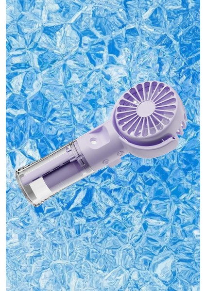 Taşınabililir Su Hazneli Mini USB Şarjlı 3 Kademeli Askılı El Vantilatör Fan Soğutucu F4 modelleri