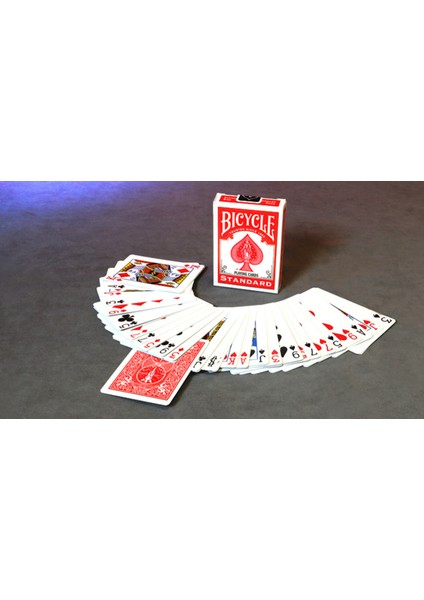 Invisible Deck Bicycle Kırmızı Oyun Kartları modelleri