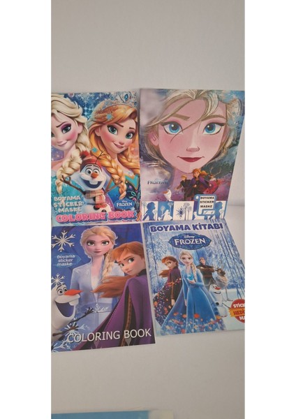 Mutlu Anılar Parti Evi Frozen 4lü Boyama Kitabı Seti