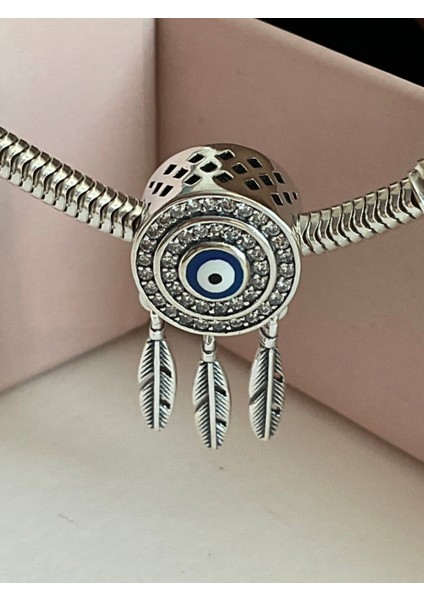 Nazar Boncuklu Gümüş Charm fırsatları