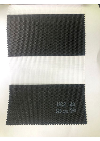 Siyah Uno Serisi (Uno140) Metal Kasa Düz Zebra Stor Perde modelleri