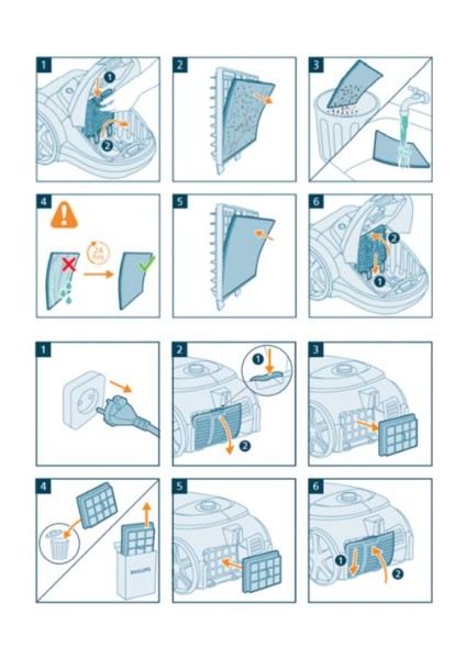 | Philips Marathon Uyumlu Ön Filtre XB9125-FC9932-FC 9928-FC 9919-9925- Uyumlu Filtresi indirimleri