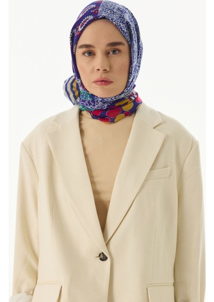 Adalie Etnik Çiçek Desen Yeşil Pamuklu Şal fırsatları