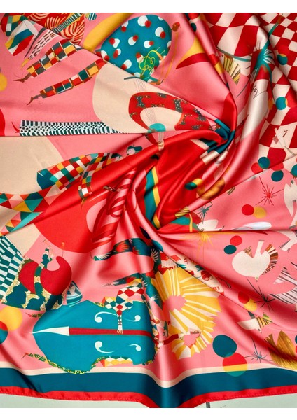 Scarf Narçiçeği Gramafon Fular 70*70 cm modelleri