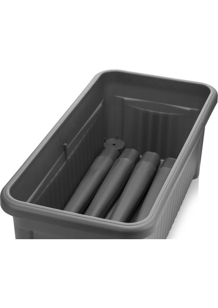 So-Abs3 Fanuslu Ayaklı Bahçe Yetiştirme Saksı 60 Lt Antrasit 3 Adet fırsatları