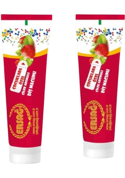 Çilekli Diş Macunu 75 ml 2 Adet