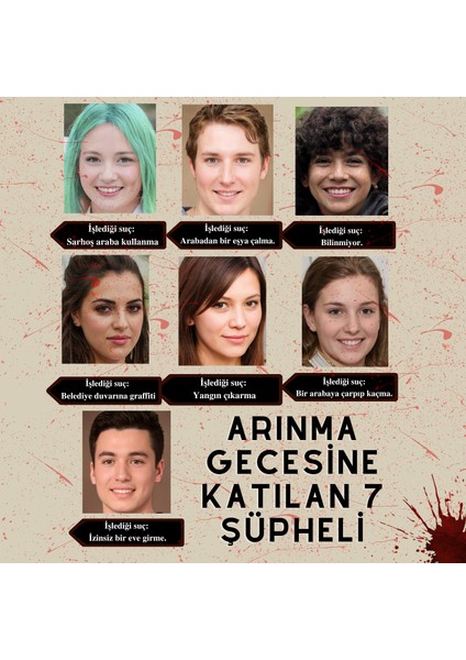 Arınma Gecesi Davası, Cinayet Çözme ve Katili Bulma Oyunu, Suçluyu Bulma- Dedektif Oyunu fiyatları