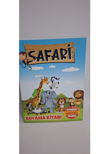 Mutlu Anılar Parti Evi Safari Boyama Kitabı