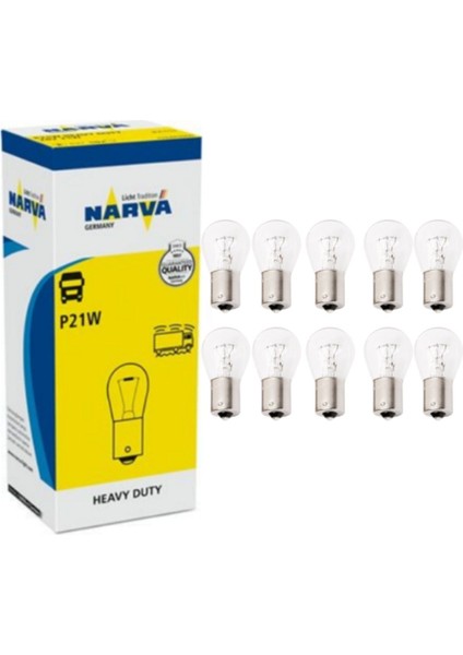 24V 93 21W Yüksek Dayanıklılığa Sahip Tek Filamentli Ampül 10 Adet