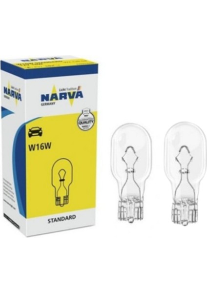 12V T15 W16W 16W Dipsiz (67 Tipi) Ampül 2 Adet