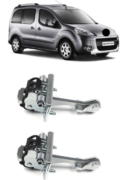 Peugeot Partner Tepee 2008-2017 Uyumlu Ön Kapı Gergisi Sağ + Sol Takım 2 Adet 9181.P2