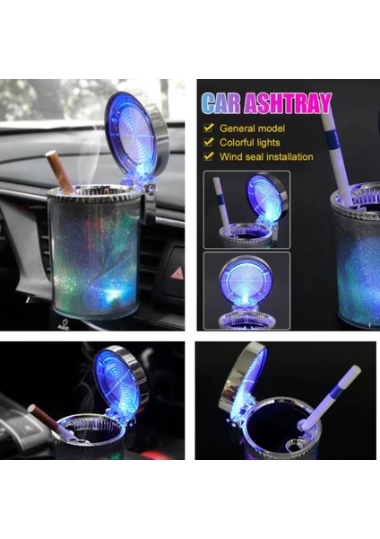 Opel Astra H 2004-2005-2006-2007-2008-2009-2010-2011 7 Renkli Işıklı Küllük-Kumabara