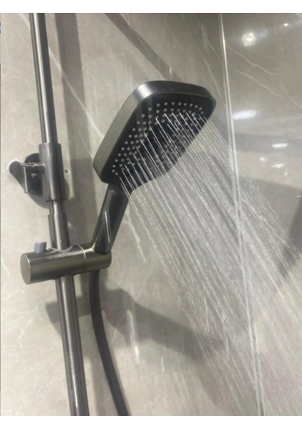 Digital Isı Göstergeli Piyano Duş Seti Antrasit fırsatları