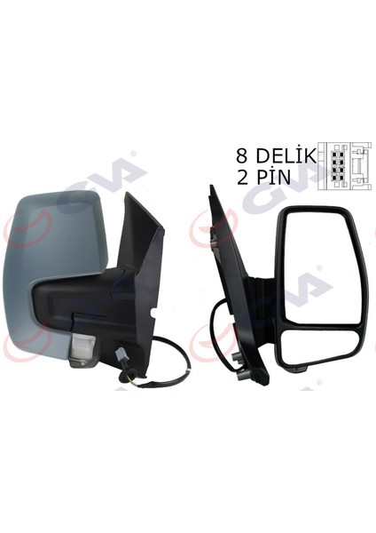 Zengezur DiŞ Dİkİz Aynasi SaĞ Transİt Custom V362 12 Mekanİk Astarli Sİnyallİ Konveks Vm-6325pr 1766579-682bl5ja6