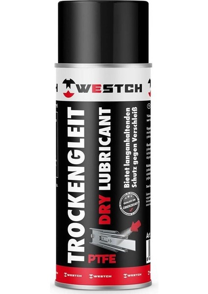 Ptfe Kuru Yağlama Spreyi 400 ML – Yapışmaz Koruma, Tozsuz ve Kalıcı Etki