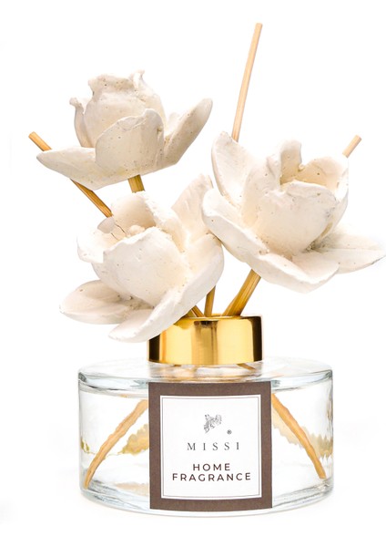 150 ml Gül Seramik Taşlı Bambu Çubuklu White Jasmine Oda Kokusu fiyatları