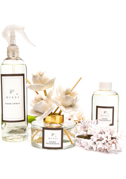 150 ml Gül Seramik Taşlı Bambu Çubuklu White Jasmine Oda Kokusu modelleri