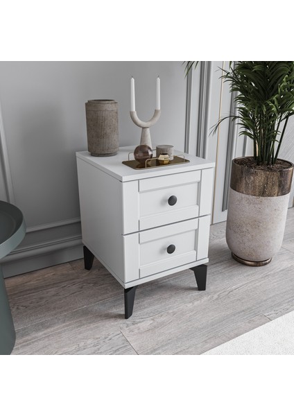 Silva&karin 2 Çekmeceli Komodin Tamamı Mdf (Beyaz) fiyatları