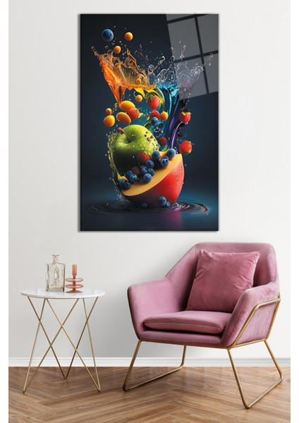 Renkli Meyveler Cam Tablo, Darbelere Dayanıklı Kırılmaz Cam, Hediyelik fiyatları