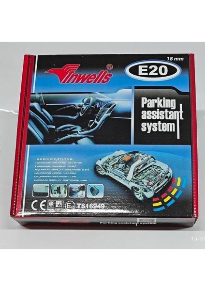 Park Sensoru E20 Sıyah 18MM (Ekransız - Ses Ikazlı)