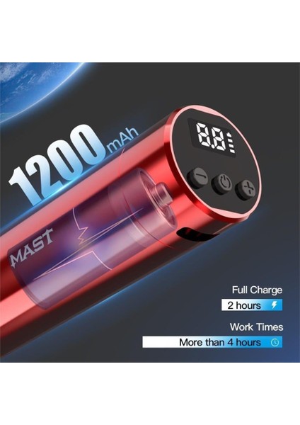 Tour Y22 Kablosuz Kalıcı Makyaj ve Dövme Makinesi – Degrade Mor indirimleri