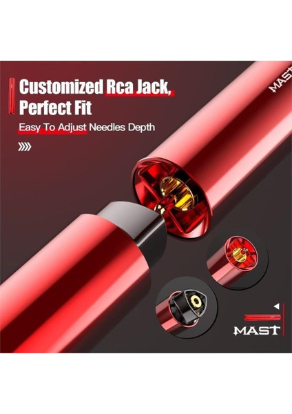 Tour Y22 Kablosuz Kalıcı Makyaj ve Dövme Makinesi - Kırmızı fırsatları