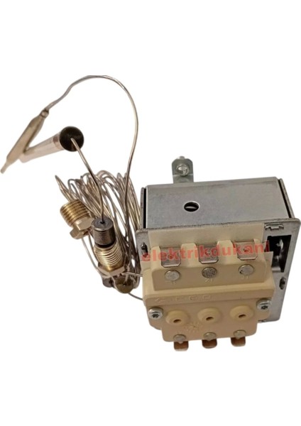 Ego Çift Problu Sanayi Tip Trifaze 60-180 Derece Gazlı Fritöz Termostat ( Iki Uclu 6 Ayaklı 3 Kontaklı) modelleri