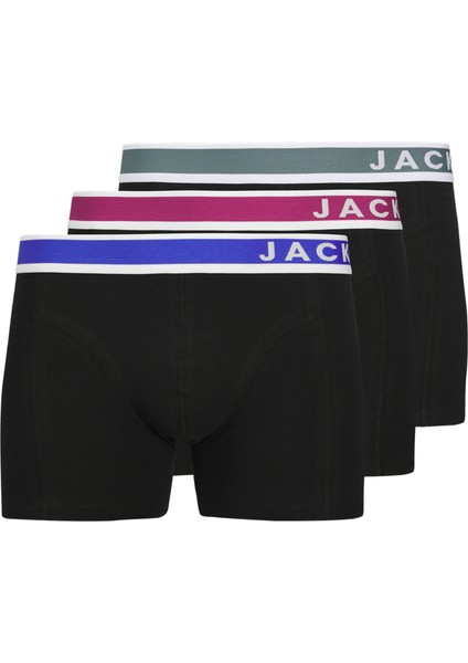 Erkek Logolu Beli Lastikli 3'lü Boxer Paketi - Easton