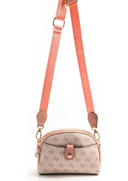 Silver & Polo Pembe - Somon SP1144 Kadın Çapraz Çanta