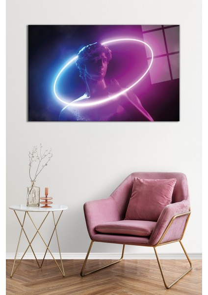 Soyut Neon Heykel Cam Tablo, Darbelere Dayanıklı Kırılmaz Cam, Hediyelik fiyatları