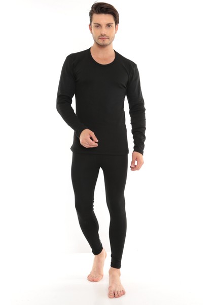 | Erkek Kışlık Termal Takım ( Siyah Renk Fanila ve Tayt )