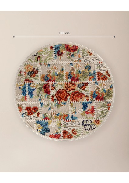 Noyers Daire Halı - Koyu Bej/Kahverengi - 160x160 cm fırsatları