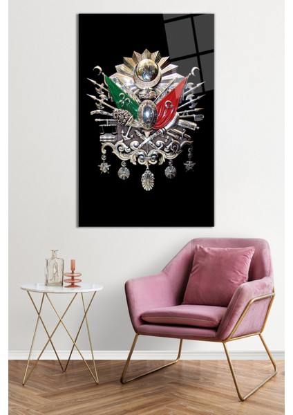 Osmanlı Arması Cam Tablo, Darbelere Dayanıklı Kırılmaz Cam, Hediyelik fiyatları