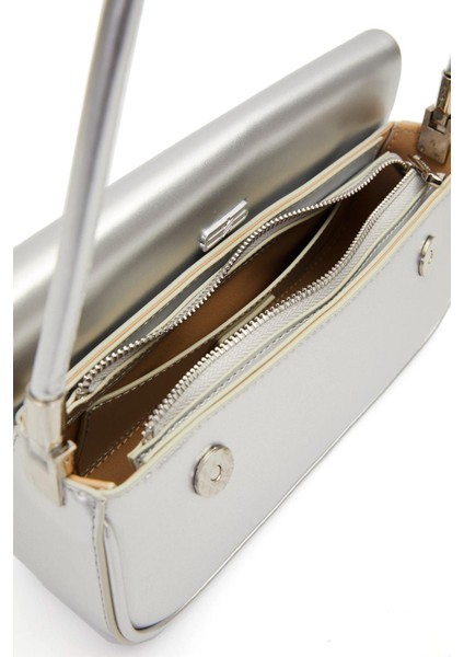 930414 Kadın Uzun Askılı Omuz Çantası Gümüş fırsatları