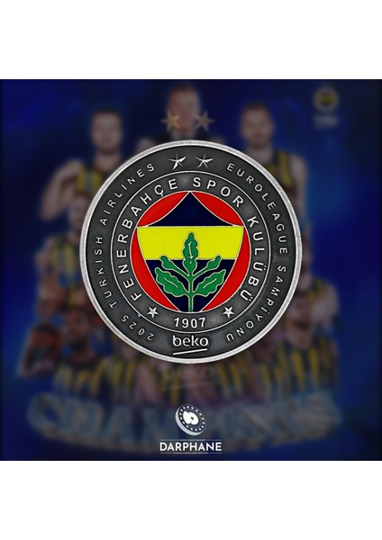 Fenerbahçe Beko 2025 Turkish Airlines Euroleague Şampiyonluk Gümüş Hatıra Parası modelleri