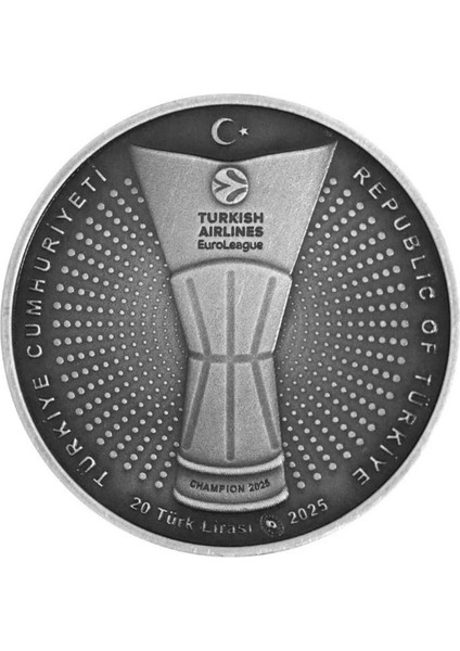 Fenerbahçe Beko 2025 Turkish Airlines Euroleague Şampiyonluk Gümüş Hatıra Parası fırsatları