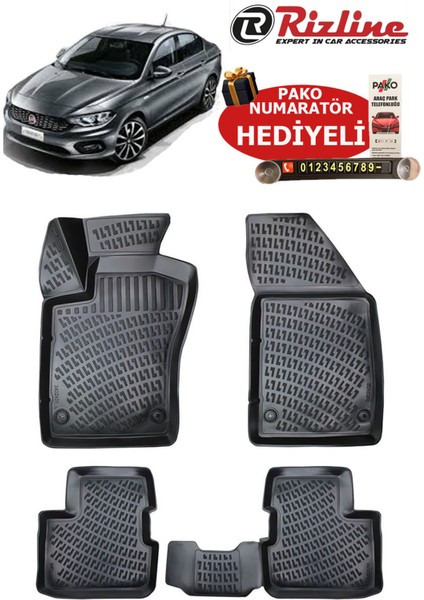 Fiat Egea Sedan 2015 Sonrası Havuzlu Paspas