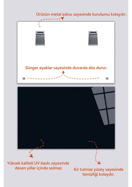 Mavi Klasik Otomobil ve Sokak Manzarası Cam Tablo, Darbelere Dayanıklı Kırılmaz Cam, Hediyelik fırsatları